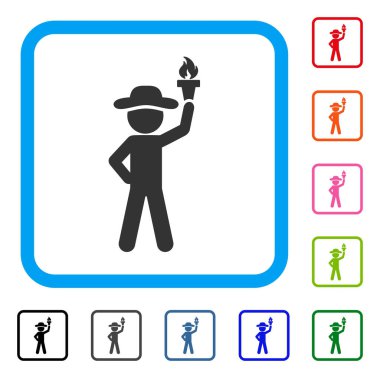 Özgürlük Meşalesi beyle simgesi çerçeveli