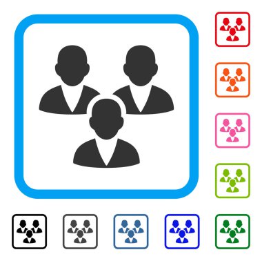 Müşteri grubu simgesi çerçeveli