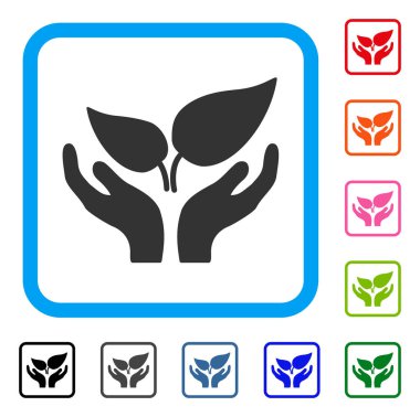 Eco başlangıç eller simgesini çerçeveli