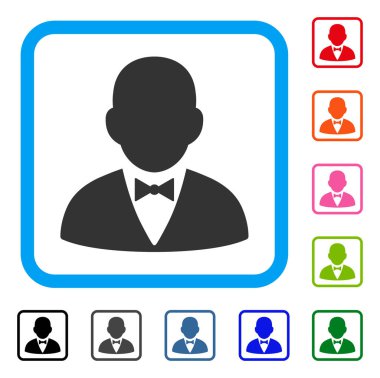 Beyefendi simgesi çerçeveli