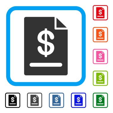 Fatura simgesi çerçeveli