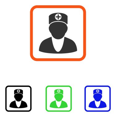 Doktor simgesi çerçeveli