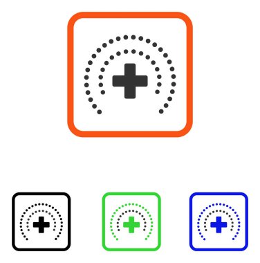 Sağlık koruma simgesi çerçeveli