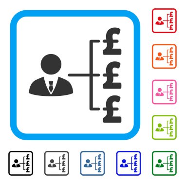 Bankacı Lirası ödemeler simgesi çerçeveli