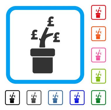 Simge Lirası iş proje bitki çerçeveli