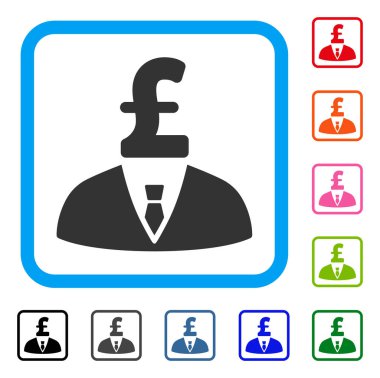 Simge Lirası işadamı çerçeveli