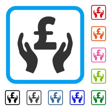 Lirası eller simgesini çerçeveli