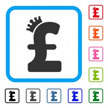 Simge Lirası Crown çerçeveli