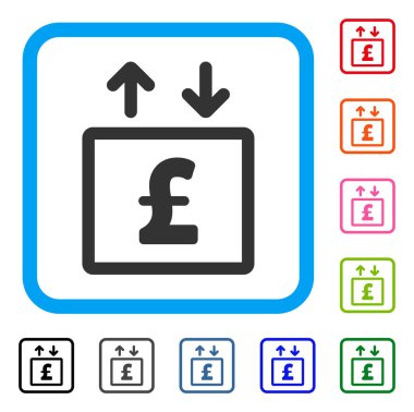Simge Lirası para Asansör çerçeveli
