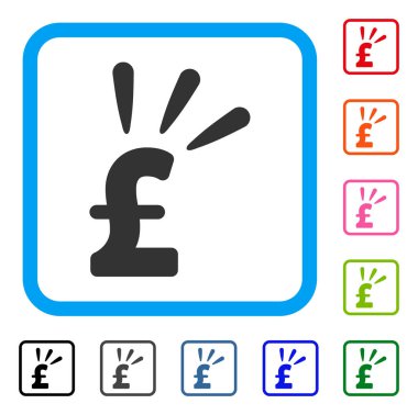 Simge Lirası Parlatıcı çerçeveli