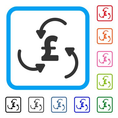 Simge Lirası girdap çerçeveli