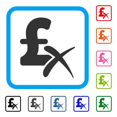 Lirası çerçeveli simgesi reddetmek