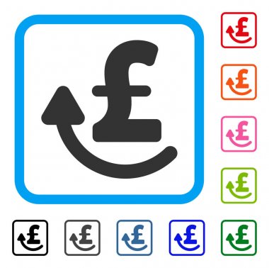 Lirası çerçeveli simgesi ödemek