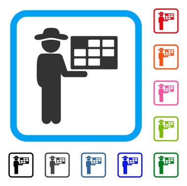 Aracısı zamanlama simgesini çerçeveli