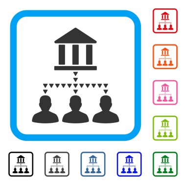 Banka Binası istemci bağlantıları simgesini çerçeveli