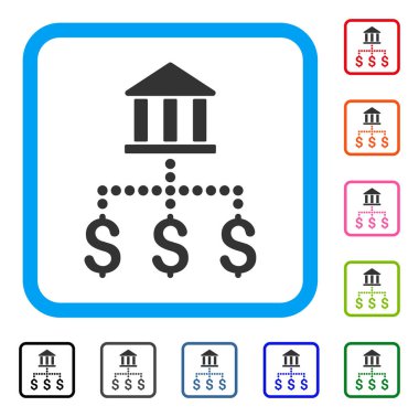 Banka ödemeleri simgesi çerçeveli