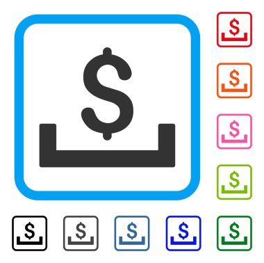 Mevduat yerleştirme simgesi çerçeveli