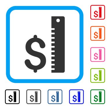 Dolar kuru simgesi çerçeveli