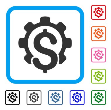 Finans sektöründe simgesi çerçeveli