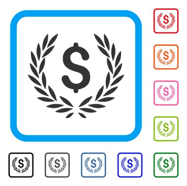 Mali defne çelengi simgesi çerçeveli