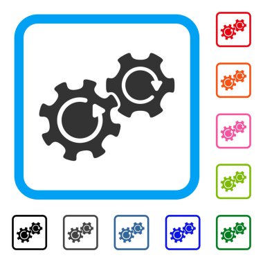 Gears'ı döndürme simgesi çerçeveli