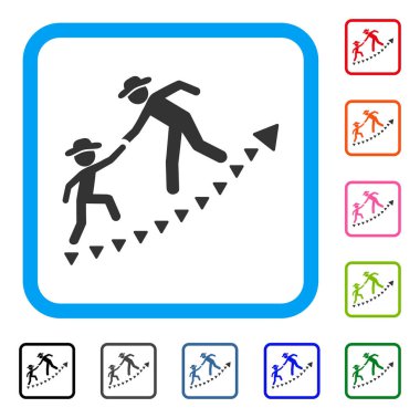 Beyler eğitim büyüme simgesi çerçeveli