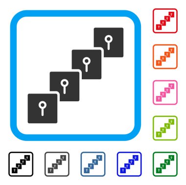 Soyunma Blockchain simgesi çerçeveli