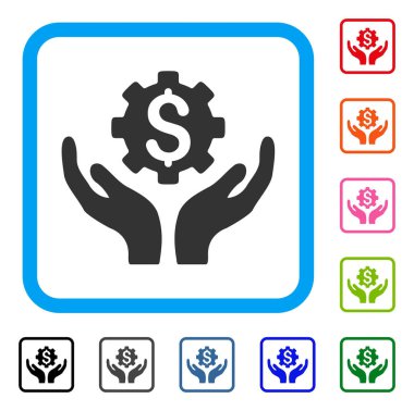 Bakım fiyat simgesi çerçeveli