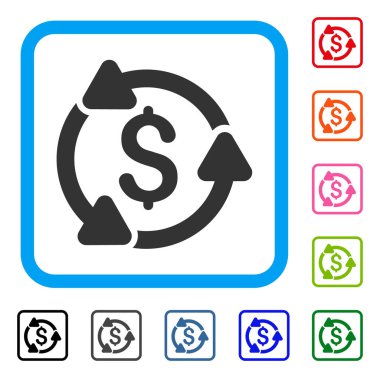 Para dolaşımı simgesi çerçeveli