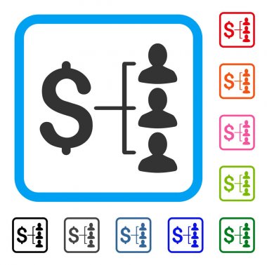 Para alıcıların simge çerçeveli