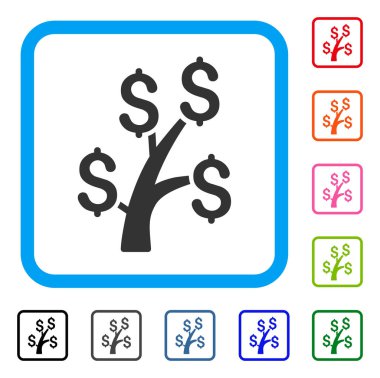 Para ağacını simgesi çerçeveli