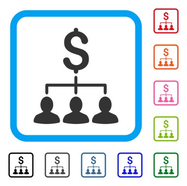 Ödeme ilişkiler simgesi çerçeveli