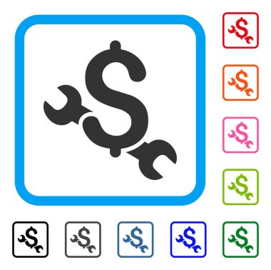 Onarım fiyat simgesi çerçeveli