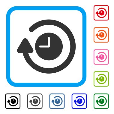 Tekrar saat çerçeveli simgesi