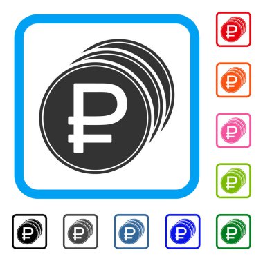 Rublesi sikke simge çerçeveli