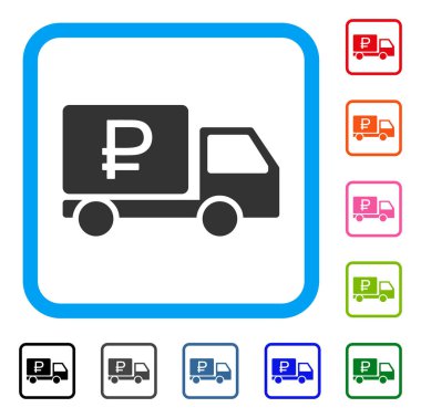 Rublesi sevkiyat simge çerçeveli