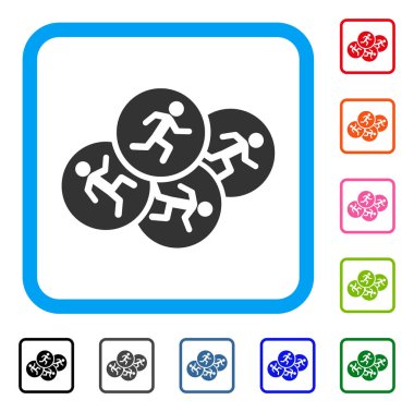 Erkekler simgesi çerçeveli