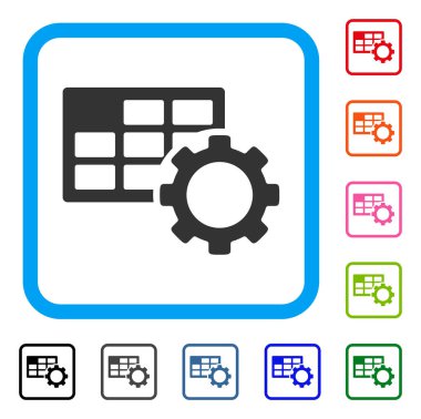 Zamanlama ayarları simgesi çerçeveli
