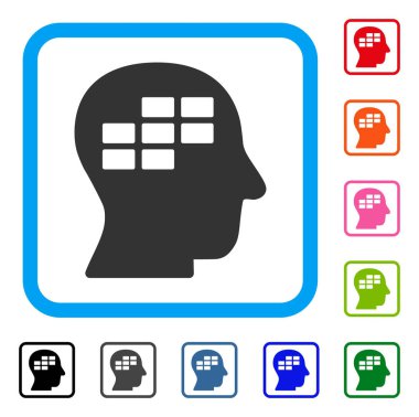 Zamanlama düşünme simgesi çerçeveli