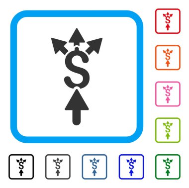 Share Payment Framed Icon