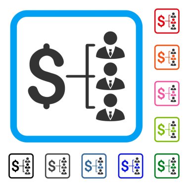 Personel ödeme simgesi çerçeveli