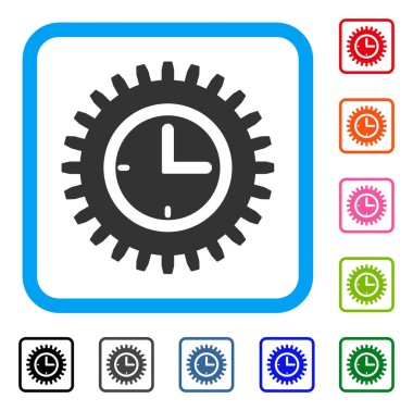 Saat Seçenekleri simgesini çerçeveli