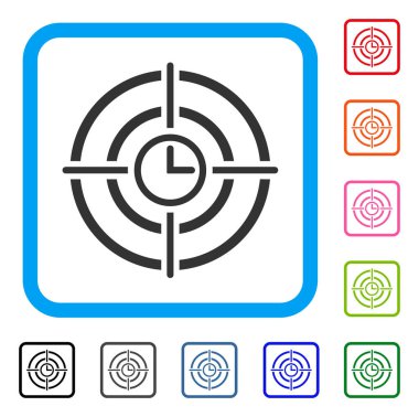 Zaman hedef simgesini çerçeveli