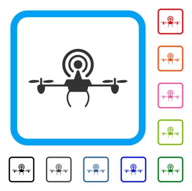 WiFi Tekrarlayıcı dron simgesi çerçeveli