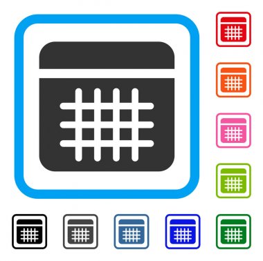 Takvim simgesini çerçeveli