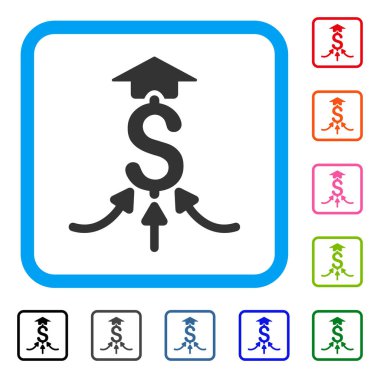 Mali toplayıcı simgesi çerçeveli