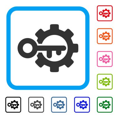 Anahtar seçenekleri simgesini çerçeveli