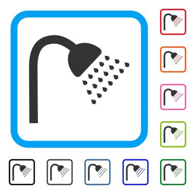 Duş simgesi çerçeveli