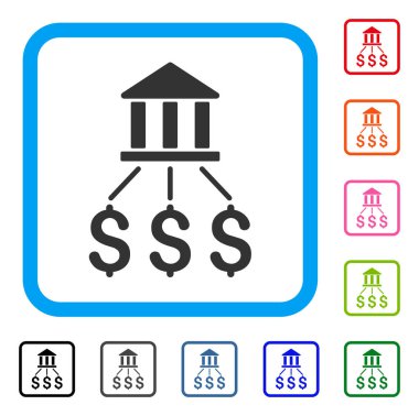 Banka ödemeleri simgesi çerçeveli