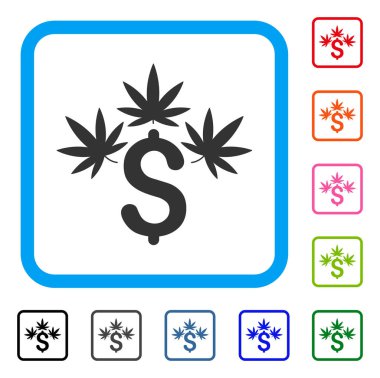 Esrar iş simge çerçeveli